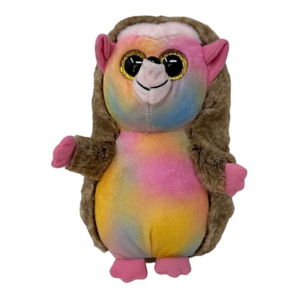 Ty Beanie Boos PINECONE Hedgehog 9 Inch Walgreens Exclusive Rainbow Buddy Plush - Picture 1 of 15